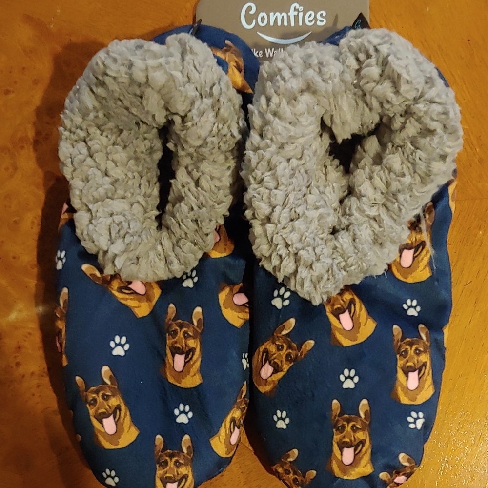 Slippers, German Shepard